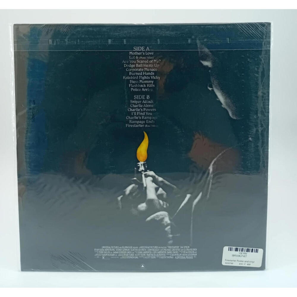 Firestarter Soundtrack Vinyl LP | Mondo‎ Exclusive + Poster | Brand NEW 474/600 - Picture 2 of 3